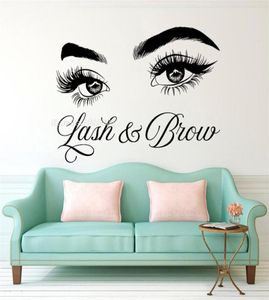 Lash Brow Decalcomania della parete Estensione delle ciglia Decorazione del salone di bellezza Make Up Room Wall Stickers Art Cosmetic Art Poster LL300 2012014671853