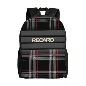 Bags Personalized Recaros Logo Backpacks Men Women Casual Bookbag for College School Bags