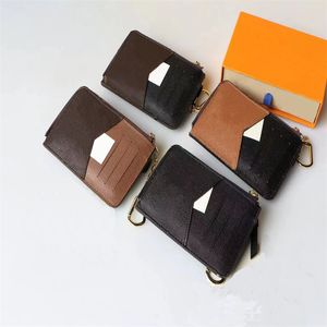 Mode lyxiga kreditkortshållare handväska original enkel mynt handväska kvinnors handväska ficka lyx designer brev student endast handväska plånbok