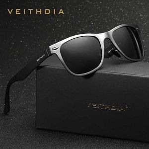 Óculos de sol Veithdia óculos de sol marca designer de alumínio magnésio homens óculos de sol mulheres moda ao ar livre acessórios para masculino/feminino yq240120