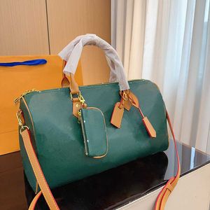 Sacos de viagem Designer Duffel Bag Keepall Bagagem Mulheres Mens Vintage Flor Impressão Ombro Weekender Bag Grande Tote Bolsas 240122