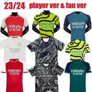 23 24 ARSena maglie da calcio Giocatore versione fan MARTINELLI SMITH ROWE SAKA ODEGAARD Casa Trasferta Terzo Tifosi Giocatore G.JESUS 2023 2024 maglia da calcio Uniformi da uomo