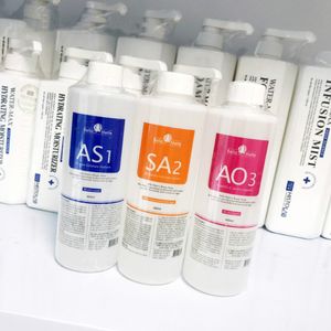 Mikrodermabrazyon Aqua Peeling Çözümü AS1 SA2 AO3 /Şişe Başına Yüz Serum Hydra Normal Cilt DHL Dermabrazyon Sıvısı