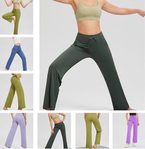 Yoga-Hosen mit weitem Bein, Leggings, Fitnessstudio, Sportstrumpfhose, Damen, hohe Elastizität, Fitness, Schlaghose, modische Streetwear, hohe Taille, weites Bein, Schlaghose