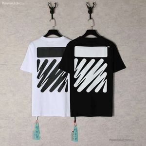 Men's T-shirts OFF WHITE 23ss New Graffiti High Street Fashion Brand Loose Short Sleeve T-shirt High Designer Fashion Luxurys Offes Clothing Mens and Women 6213 4920