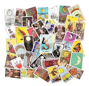 Naklejki ścienne 60pcspack tarot graffiti wodoodporność do notebooka motocykl deskorolki komputerowy telefon komórkowy kreskówka Toy Trunk2186136