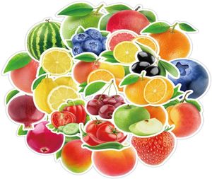 100 pezzi cucina fresca frutta mela pera uva adesivi pacchetto frigorifero auto bici bagaglio adesivo laptop skateboard motore bottiglia d'acqua Dec5746739