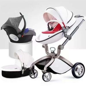 Hotmom bebê 3 carrinho em 1 pano cesta de dormir branco alta paisagem pode sentar ou deitar dobrado rússia frete grátis macio moda popular