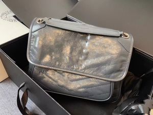 2023 designer bag classic fatty metal ball shoulder diagonal leather bag Oil wax leather messenger bag56731
