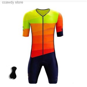 Men's Tracksuits Cycling Jersey Sets 2021 Sportswear Man's Apparel Mountain Breathable Bike Suits Bib Shorts Custom Triathlon Jumpsuit Clothing SetsH24122