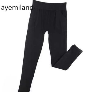 Capris Ayed Women Fashion Speisure Pure Kolor Slimming Stretch Legginsy Bezpłatna wysyłka