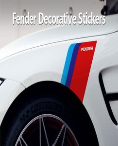 Adesivos e decalques para para-lamas laterais de carro, decorativos para bmw e90 e60 f30 f10 f07 f34 x1 x3 x4 x5 e70 x6 m2 m3 m5 estilo de carro 7247138