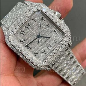 Luxus AP Diamond Iced Mosonite Kann den Test bestehen Armbanduhren Uhren Custom Bling Hip Hop y Out Weißgold vergoldetes Zifferblatt Lab Grown Männer Handgelenk