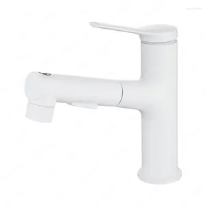 Torneiras de pia do banheiro Rotatable Pull-out Washbasin Faucet Wash Basin Drop-in e frio