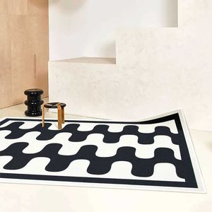 Mattor Checkerboard Art Carpet Luxury Large Area vardagsrum matta Bekvämt mjuka sovrum mattor balkong mattor korridor tapis tapete ig