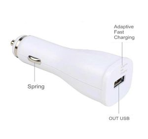 Adaptive Fast Car Adapter for Cellphone Chargers 15W 9V167A 5V2A White Black 100pcslot272r69254106147320