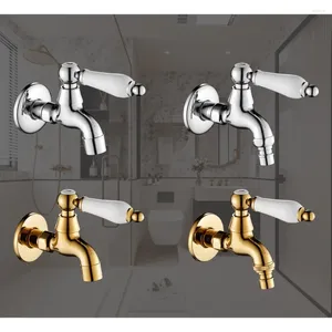 Kitchen Faucets Washing Machine Faucet Single Cold 4 Minutes Quick Open Mop Pool Joint Household Wall Mount Bibcock Outdoor Garden Taps