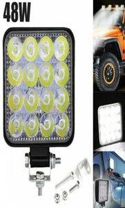 48W Carro LED Luz de trabalho Luz de condução Luz de inundação Lâmpadas combinadas ATV Offroad SUV Caminhão 12V 24V Barra de iluminação Lâmpada Spotlight modificado Hea4588315