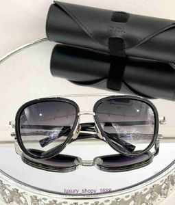 Designer Fashion Solglasögon för kvinnor och män online-butik Dita Frog Mirror Titanium Frame Model: DRX-2031 med Original Box 8FEQ