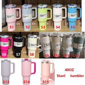 Original Quencher H2.0 40oz Stainless Steel Tumbler Cups 2nd Generation Car Mug Vacuum Insulated tumblers 40 oz