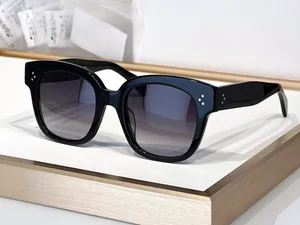 Modische, beliebte Designer-Sonnenbrille 40002 für Damen, klassische Vintage-Premium-Acetat-Quadratbrille, einfacher, eleganter Stil, Anti-Ultraviolett-Brille, mit Etui