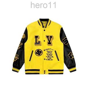 Herren Jacken Mode Varsity Jacke Tier Brief Handtuch Stickerei Häkeln Floral Baseball Jacke Paare Frauen Mantel Outwear Luis 64Mi # QW06