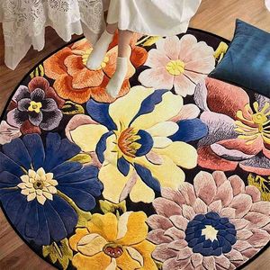 Dywany kwiatowy dywan nowoczesny kwiat liści wzór domu dywany dywany w salonie sypialnia strefa nocna dywaniki miękkie futrzane mata podłogowe