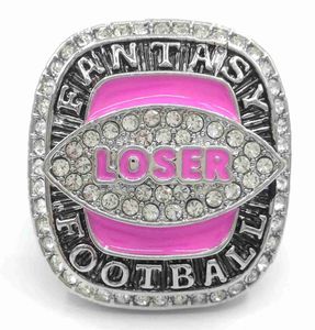 Fantasy Football Loser Championship Trophy Ring Prêmio de último lugar para liga tamanho 9 11 13 R5OO