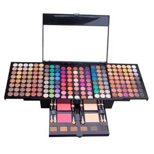 Specchi All in One Kit per il trucco Harmony Combinazione di colori con 184 ombretti 1 specchio 6 polvere per sopracciglia per feste, matrimoni, donne casual Dhhin