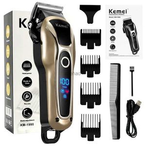 Hårklippare 2021 Ny hårtrimmer Electric Hair Clipper Professional Shaver Beard Barber 0mm män hårklippningsmaskin för män frisyrstil