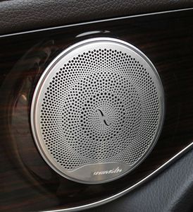 Dla Mercedesbenz E C Klasa W213 W205 GLC X253 C253 260 200 Drzwi samochodu głośnik dźwięk Chrome Pad Pader Pokrywa Ramka Zakładka 7655864