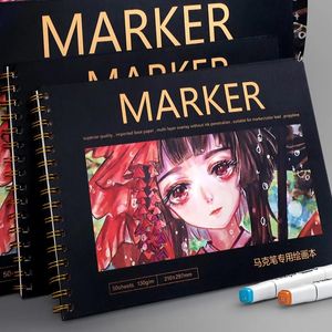 Supplies 8k/a4 Thickened Sketchbook Student Art Painting Drawing Paper Sheets Marker Book Notebook Water Color School Stationery