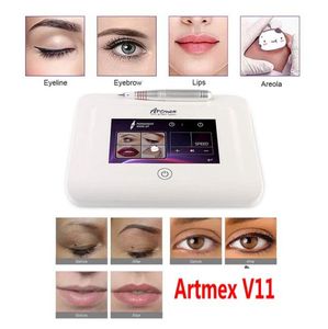 Professional Permanent Makeup Tattoo Machine Artmex V11 Eye Brow Lips Microblading Derma Pen Microneedle Skin Care MTS PMU DHL2467886