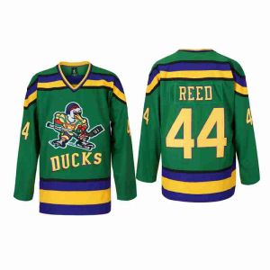 Filme Patos Hóquei 44 Fulton Reed Jersey Slap Tudo Costurado Cor Verde Away Respirável Esporte Venda Alta Qualidade