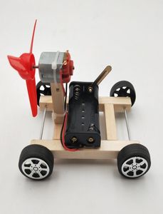 DIY Ветроэнергетический автомобиль Маленькое производство Наука и технологии Образовательная модель Собранные игрушки Творческие новинки Подарки для детей C68992137