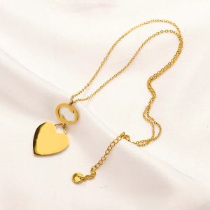 Fashion Design Necklace 18K Gold Plated Brand Necklaces Choker Chain Crystal Letter Pendant Womens Wedding Festival Jewelry Accessories Gifts 20 Style