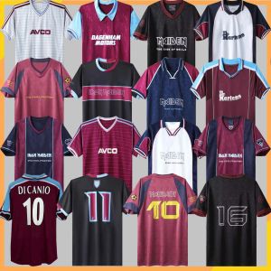 1986 89 West Hams Retro-Fußballtrikots Iron Maiden 1990 95 97 DI CANIO KANOUTE LAMPARD 1999 2001 2008 2010 2011 Fußballtrikots Herrenuniformen