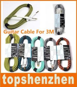 アスペシアルコードのギターケーブル3m 6ftパッチエフェクト織物波コードケーブルヤマハギターに適用