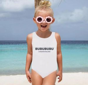 Baby Girl Onepieces marka kąpielowa List Swimsuit Dzieci Kąpiel Dziewczyny Bikini Swim Ubrania Summer Kids Clothing2294450