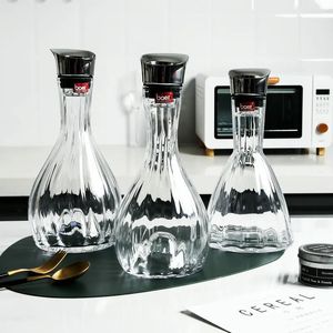 European Wine Dispenser med filterskärm Handgjord glasvattenfall Typ Decanter Fast Bottle Accessories 240122