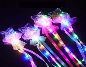 LED Gloves Butterfly Glowstick Light Stick Concert Glow Sticks Colorful Plastic Flash Lights Cheer Electronic Magic Wand Christmas7182581