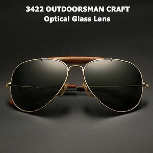 Okulary przeciwsłoneczne Jacjad Vintage 3422 Outdoorsman Craft Craftses Osunodowe Osunowe optyczne szklane obiektyw