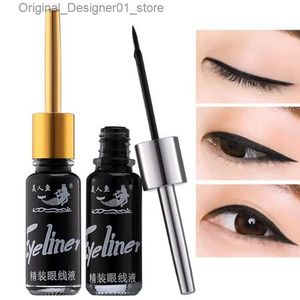 Eyeliner Zwarte vloeibare eyeliner pen duurzame waterdichte harde zachte borstel eyeliner pen sexy natuurlijke make-up beauty tools cosmetica set Q240122