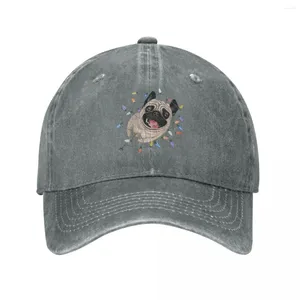 Ball Caps Casual Naughty Pug Dog Baseball Mężczyźni Kobiety w trudnej sytuacji jeansowy snapback zajęcia na zewnątrz regulowane czapki