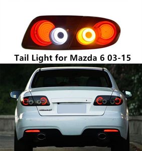 BIL TURS SIGNAL BAIK LIGHT FÖR MAZDA 6 LED TAILLIGHT 2003-2015 Bakre Running Reverse Lamp Automotive Accessories