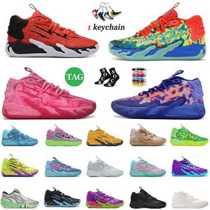 2024 Rick och Morty Lamelo Ball Shoes MB.01 02 03 Athletic Basketball Shoes Adventures Nickelodeon Slime Black Sunset Glow White Sier Sneakers Trainers Size Us