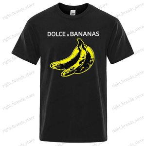 T-shirt da uomo Dilce Banana T-shirt stampata divertente per uomo T-shirt ampia oversize a maniche corte Fashion Street T-shirt in cotone traspirante Uomo 80535 T240122