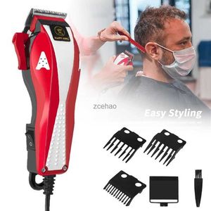 Hair Clippers Professional Barber AC Hair Clipper 13W Powerful Trimmer Home Man Quiet Shaver 1.9M Cable Hair Cutting Machine 3 Guard Combs