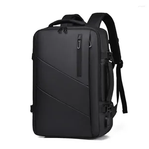 Backpack Business Men's Laptop Large Capacity Schoolbag Waterproof Multifunctional USB Charging Expandable Travel Bag