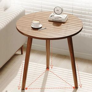 Table Mats 0409 Round Small Coffee Tables Center Nordic Outdoor Wooden Bed Side Modern Design Balcony Couchtische Living Room Furnitu
